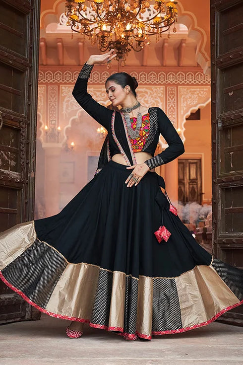 Shubhkala Most Beautiful Black Colour Chaniya Choli for this Navratri Season